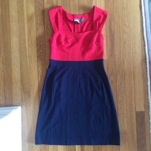 Anthropologie Girls from Savoy Blue Red Dress
